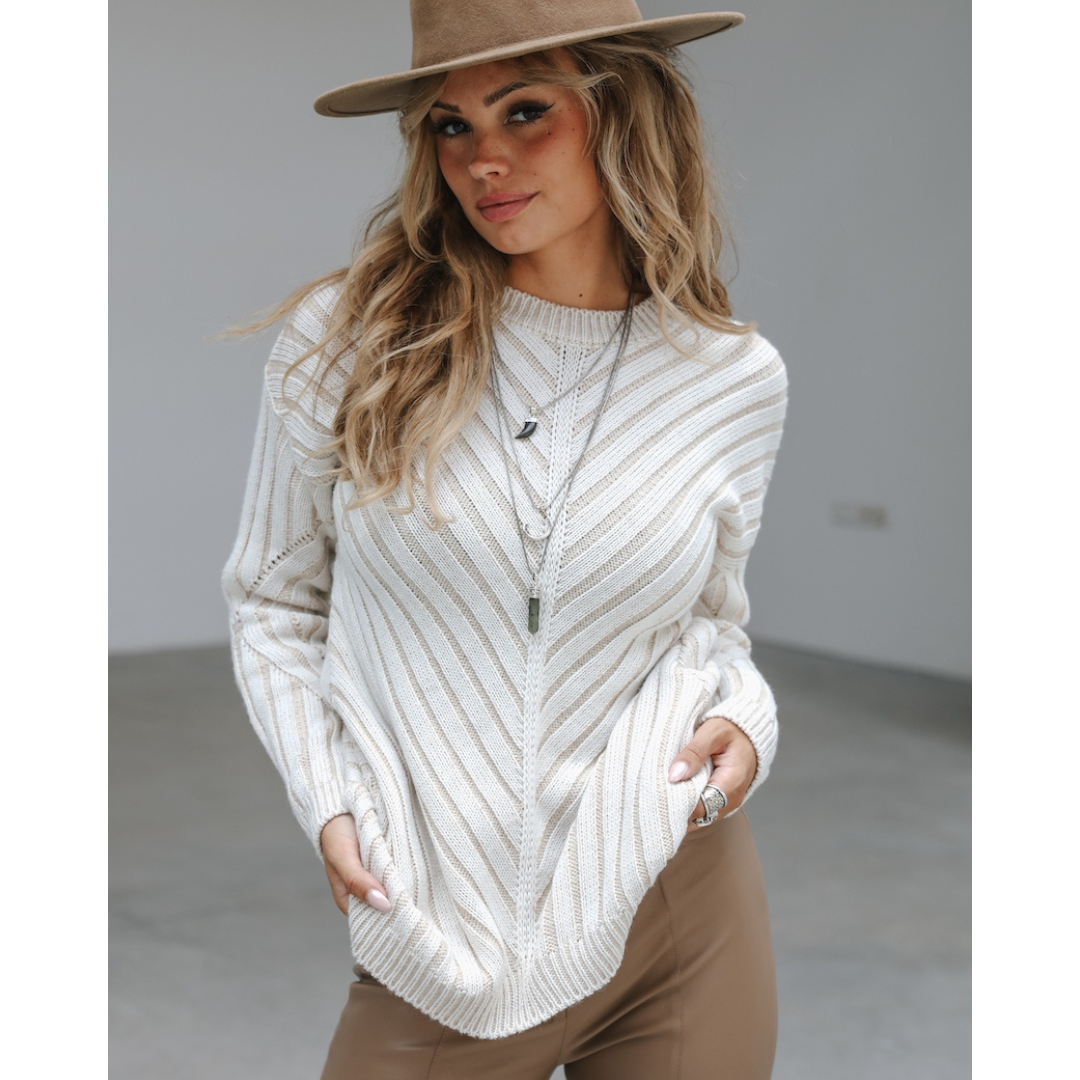 Moost Wanted Asha Knitted Sweater beige off-white