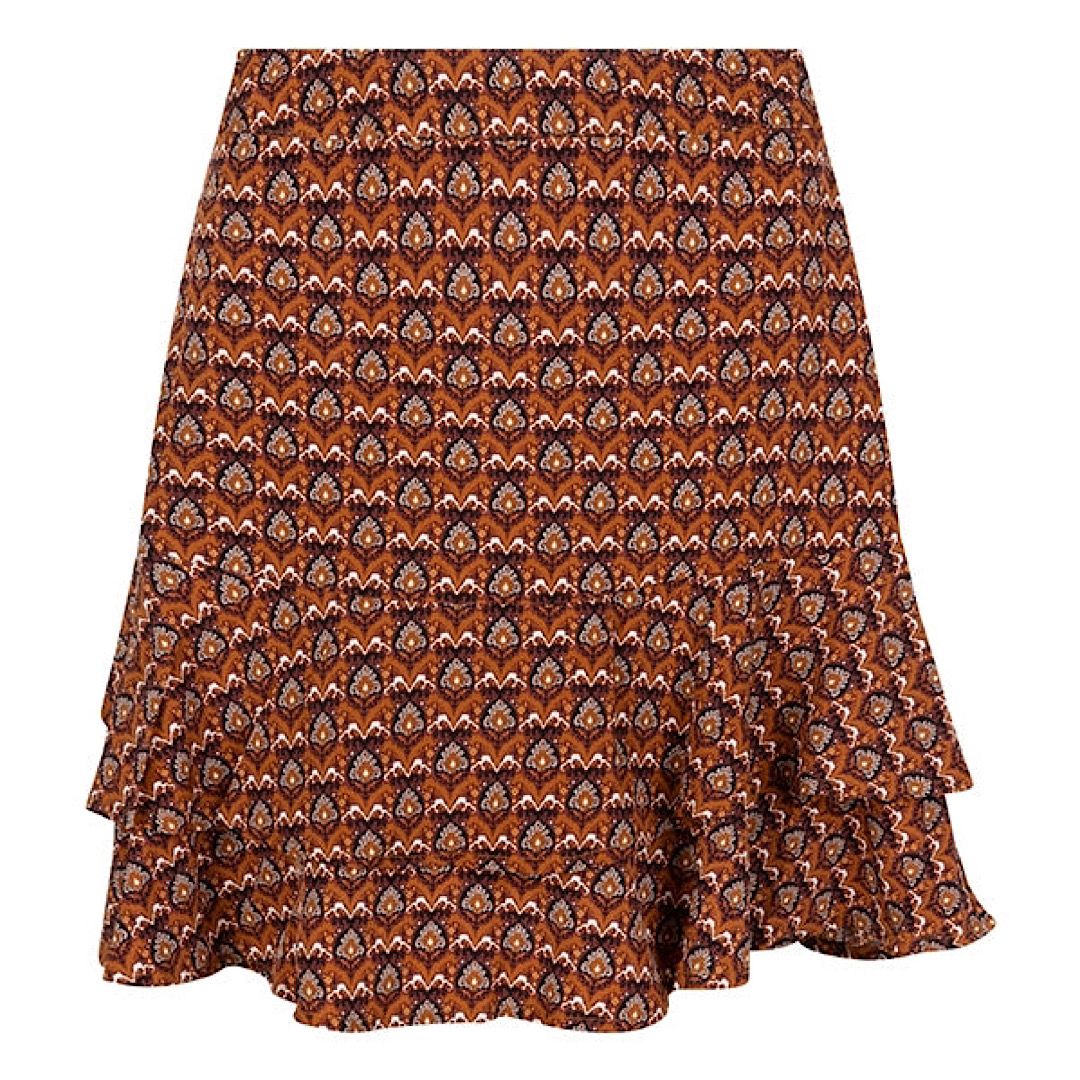 Lofty Manner Skirt Gia orange arches print